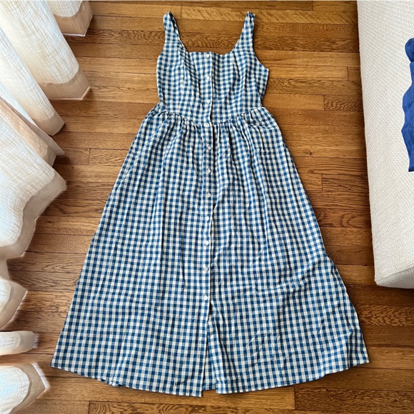 THINGS BETWEEN Blue and White Gingham Dress - Picture 1 of 5